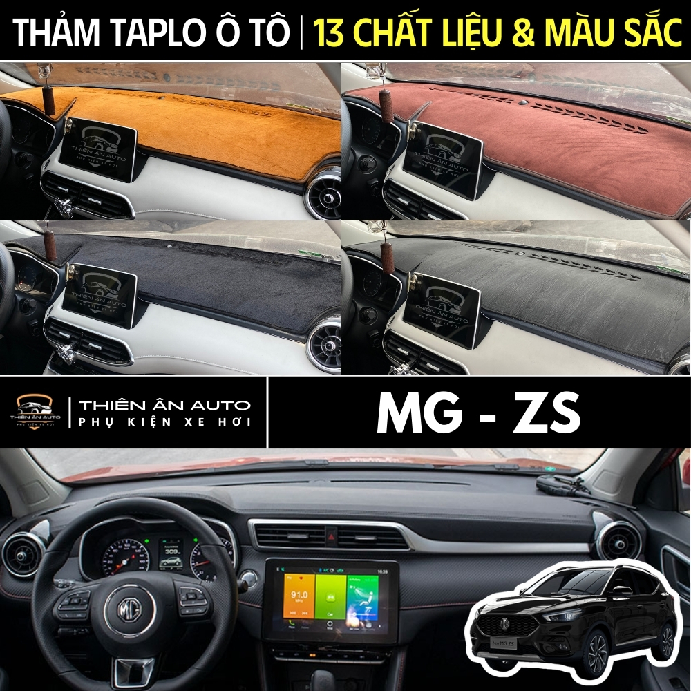 Thảm taplo MG ZS, Thảm Phủ Taplo Ô Tô 13 Chất Liệu Da, Nhung, Chống Nắng, Chống Chói, THIÊN ÂN AUTO