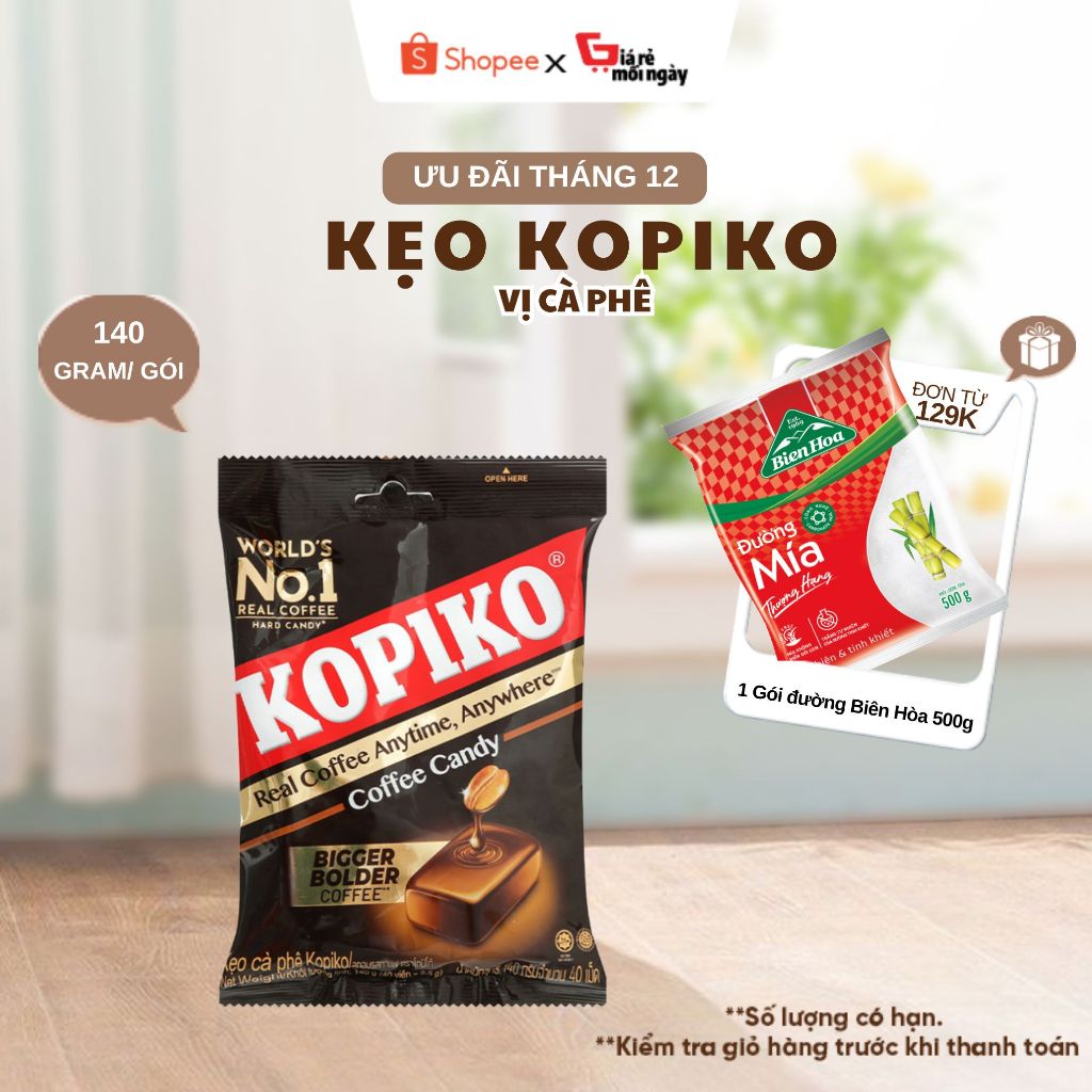 Kẹo cà phê Kopiko Coffee Bịch 140g