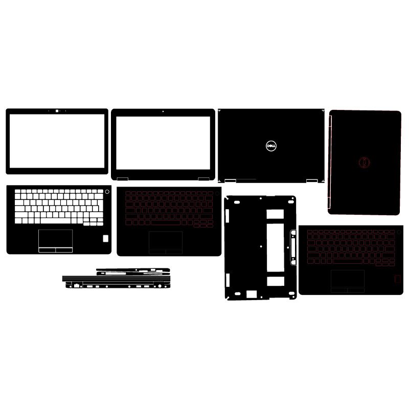 Decal skin Latitude E7270 cắt sẵn mặt ABC