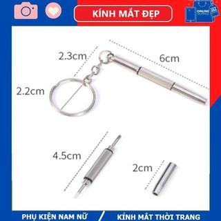 Tua vít sửa chữa kính mắt - Tô vít vặn ốc kính mắt đa chức năng 3in1 phụ kiện kính mắt tiện lợi