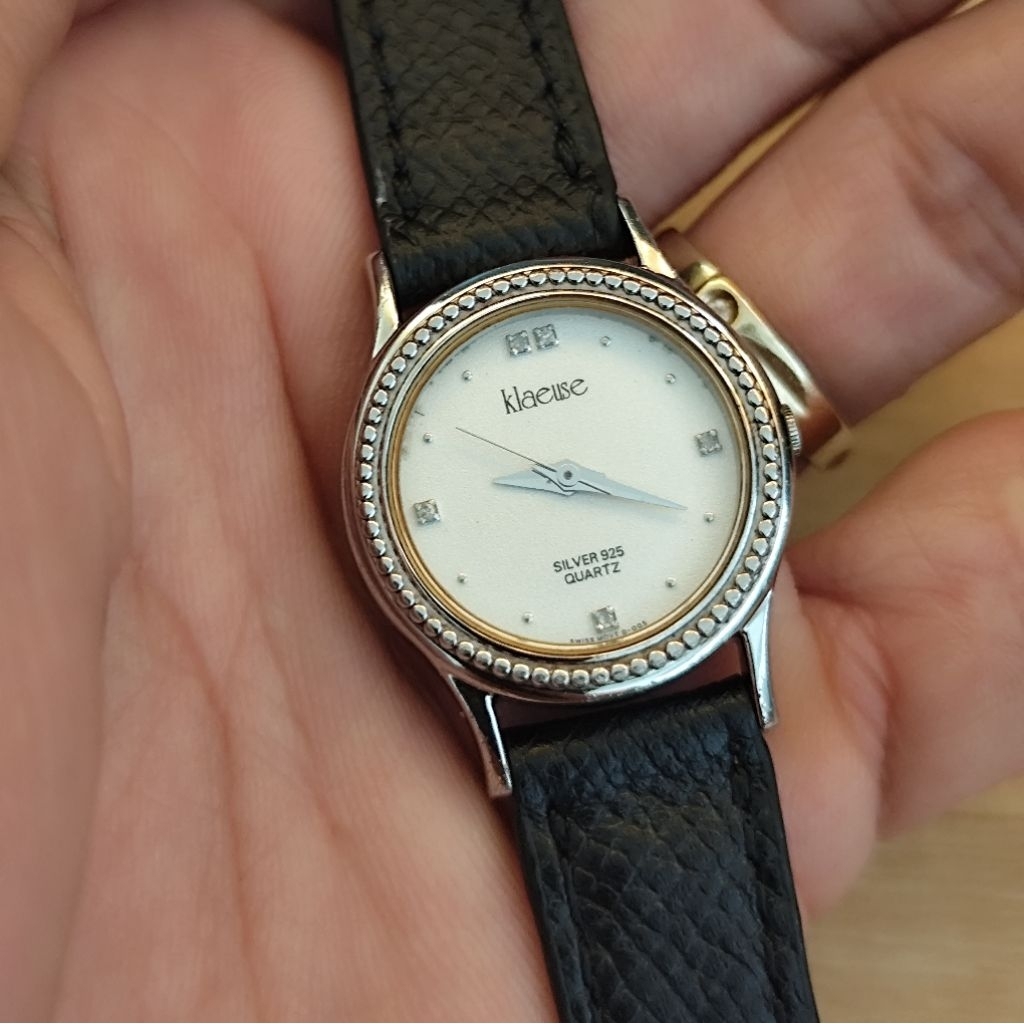 Đồng hồ nữ Klaeuse, vỏ bằng bạc đúc 925, size 24.