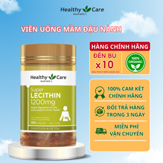 Mầm đậu nành điều hòa nội tiết Healthy Care Super Lecithin 100 viên