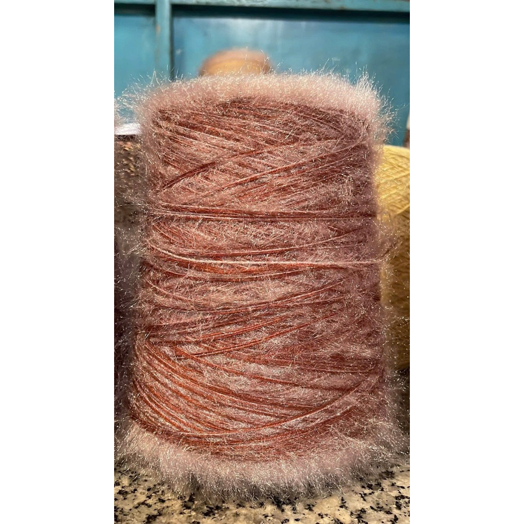 Sợi mohair chập cotton đan móc theo set 500g