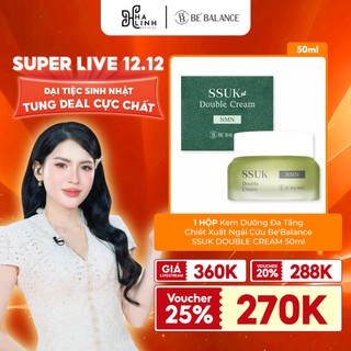   VÕ HÀ LINH X BE'BALANCE  Kem Dưỡng Be'Balance SSUK DOUBLE CREAM 50ml 