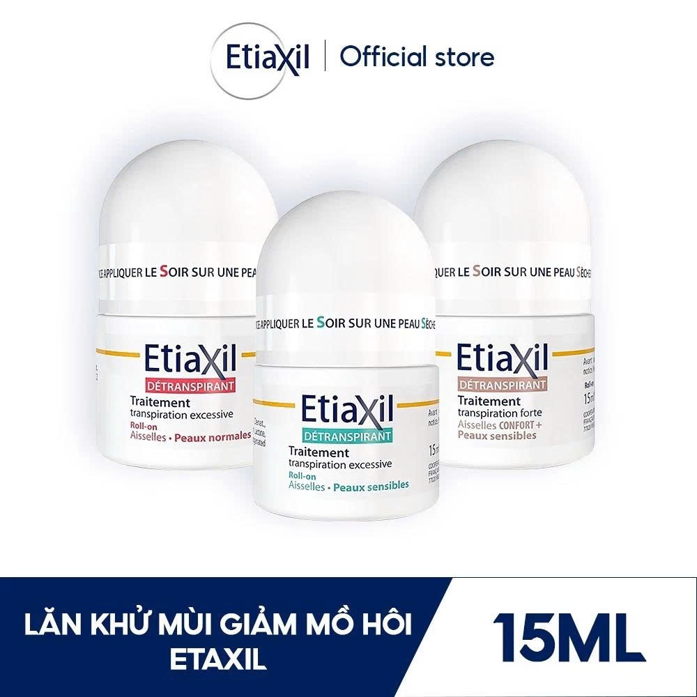 Lăn nách khử mùi Etiaxil ngăn đổ mồ hôi không bết dính, ố vàng dành cho nam nữ 15ml