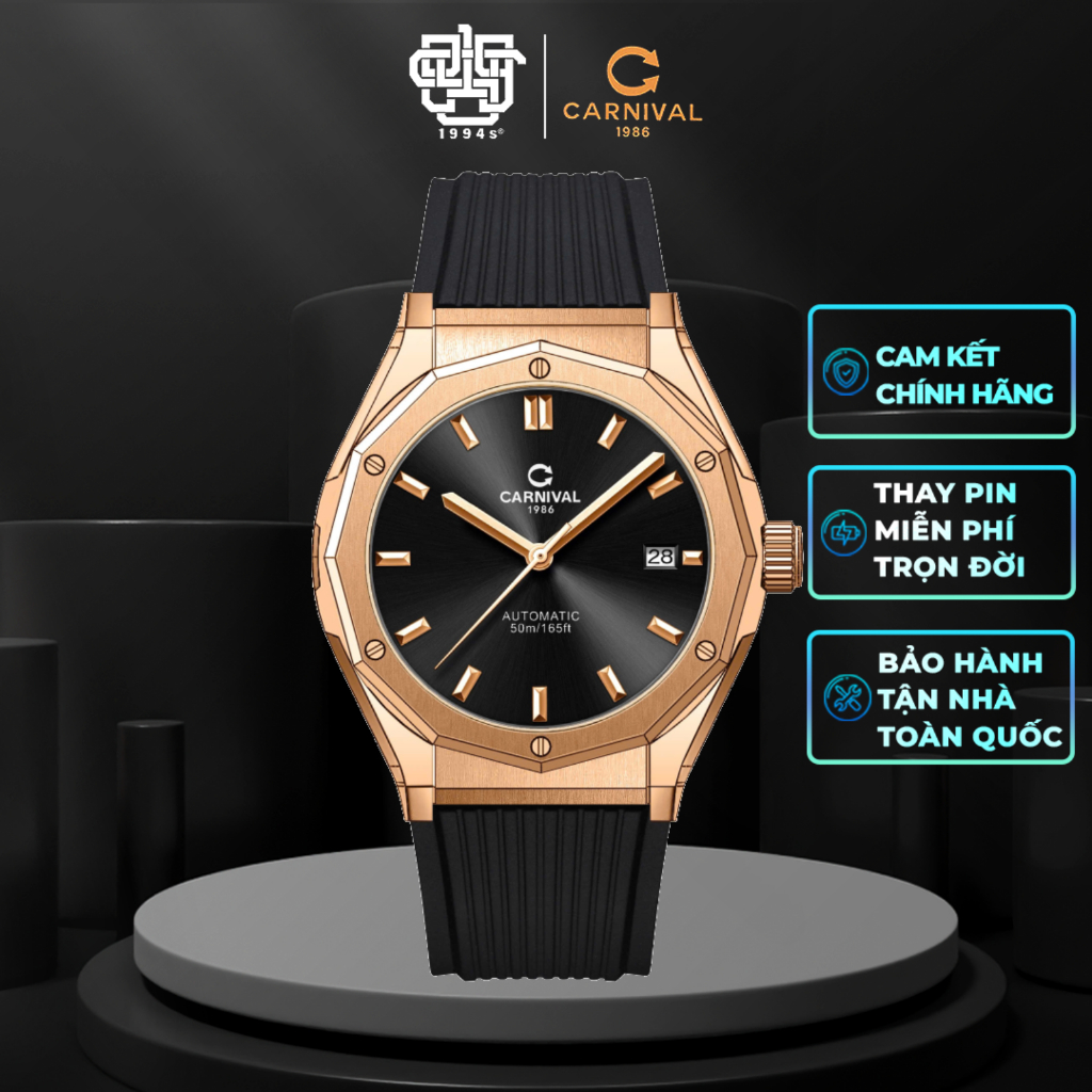 Đồng Hồ Nam CARNIVAL 8168G-VH-DCS-D Hàng Chính Hãng