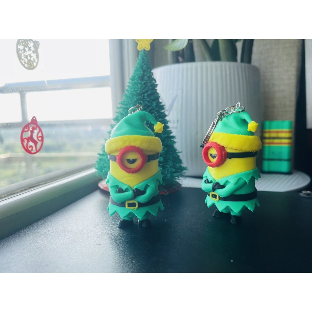 móc khóa minion cáu kỉnh,cosplay yêu tinh tinh nghịch,noel,giáng sinh,minion hay dỗi