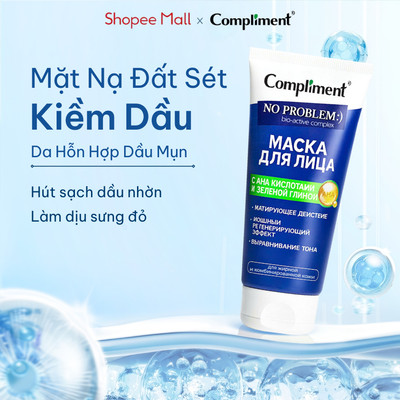 Mặt Nạ Đất Sét Compliment - Sạch Nhờn, Kiềm Dầu, Làm Dịu Cho Da Dầu Mụn, Da Nhạy Cảm 80ml