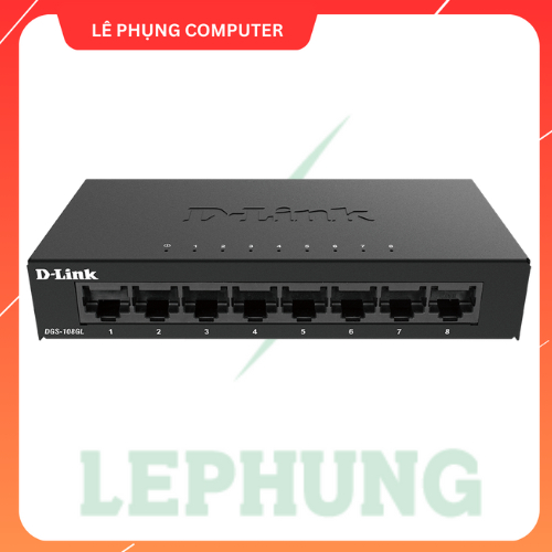 Bộ chia mạng D-Link DGS-105GL | DGS-108GL  | 5-8 cổng |Vỏ Kim Loại | Gigabit 10/100/1000Mbps | bảo h