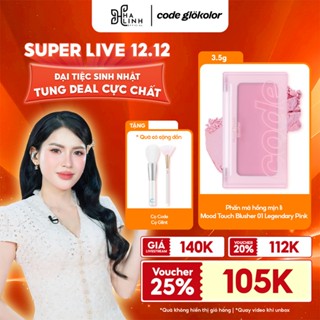   VHL x LG Makeup VN  Phấn má hồng mịn lì Code Mood Touch GWP 1 Cọ Code và 1 Cọ Glint 