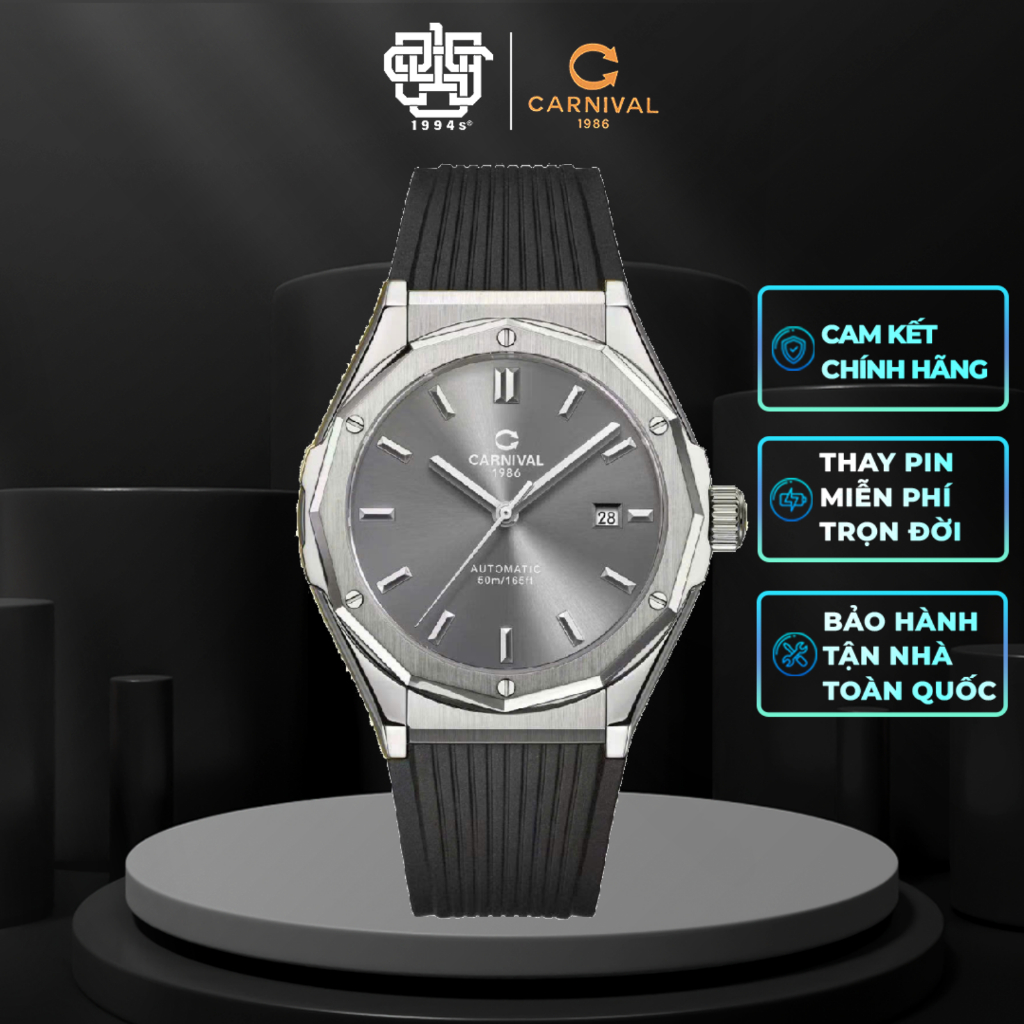 Đồng Hồ Nam CARNIVAL 8168G-VT-DCS-TX Hàng Chính Hãng