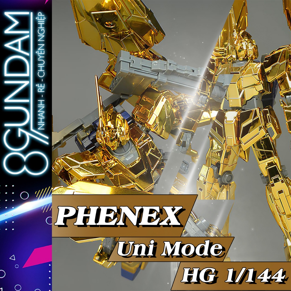 [CÓ SẴN] Mô Hình Lắp Ráp 𝐇𝐆 𝐔𝐂 𝟐𝟐𝟕 Phenex Narrative Gold Coating (𝐔𝐧𝐢𝐜𝐨𝐫𝐧 𝐌𝐨𝐝𝐞)