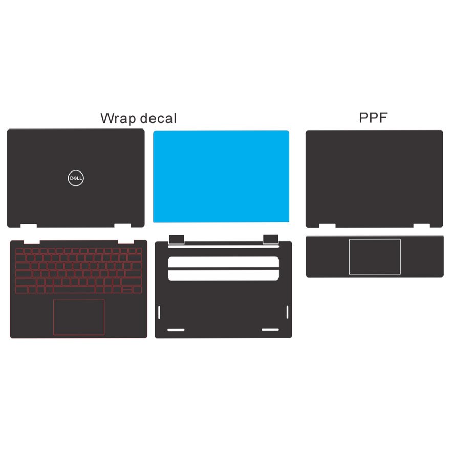 Decal skin Latitude-7440 2in1 cắt sẵn mặt ABC