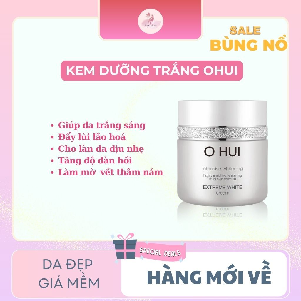 [7ML] Kem Dưỡng Trắng Ohui trắng sáng dịu nhẹ, tăng đàn hồi, mờ vết thâm - OHUI Extreme White Cream