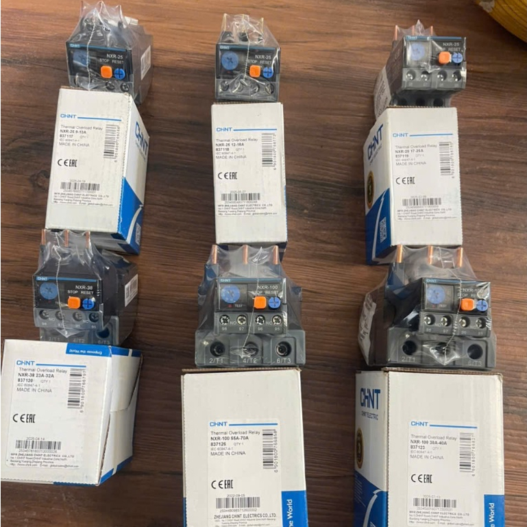 CHÍNH HÃNG RƠ LE NHIỆT CHINT-NXR-25-NXR-38-NXR-100 GIÁ SỈ (Chint Thermal Overload Relay)