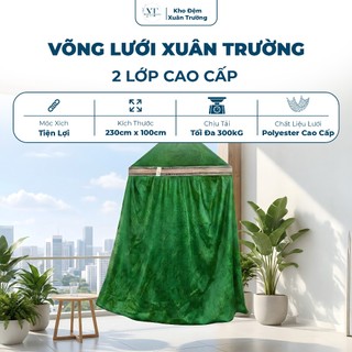  Võng Lưới Xuân Trường 2 Lớp loại lớn dày mịn nằm siêu ôm bản rộng cao cấp bền đẹp chịu lực tốt 
