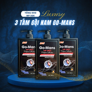 [COMBO 3] tắm gội nam 3IN 1 GO-MANS 650ML hương thơm nam tính