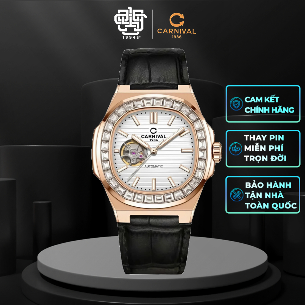 Đồng Hồ Nam CARNIVAL 8128G-VH-DD-T Hàng Chính Hãng