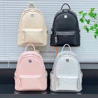 Balo Da Đi Học 2 Size 36/39cm - Họa Tiết Vân Da 1002/1005, Chất Liệu Da PU, Hàng Quảng Châu Cao Cấp