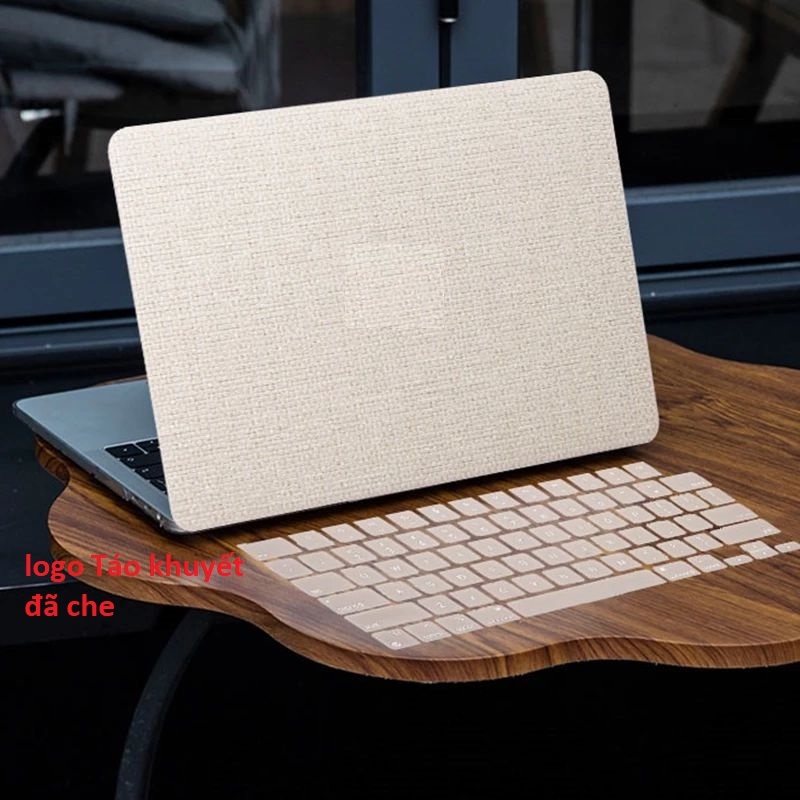 Bao Da PU Cứng Màu Nhám In Logo cut Cho Mac Air 13.6 A3240 A2681 A3113