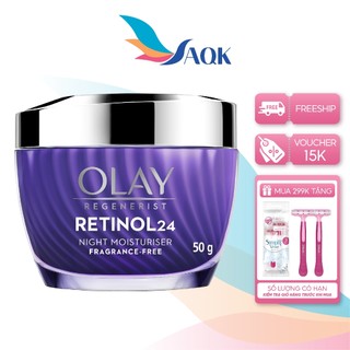  Kem dưỡng trẻ hóa da ban đêm Olay Regenerist Retinol 24 Night Moisturiser  50g  - Giúp tái tạo da và mờ nếp nhăn 
