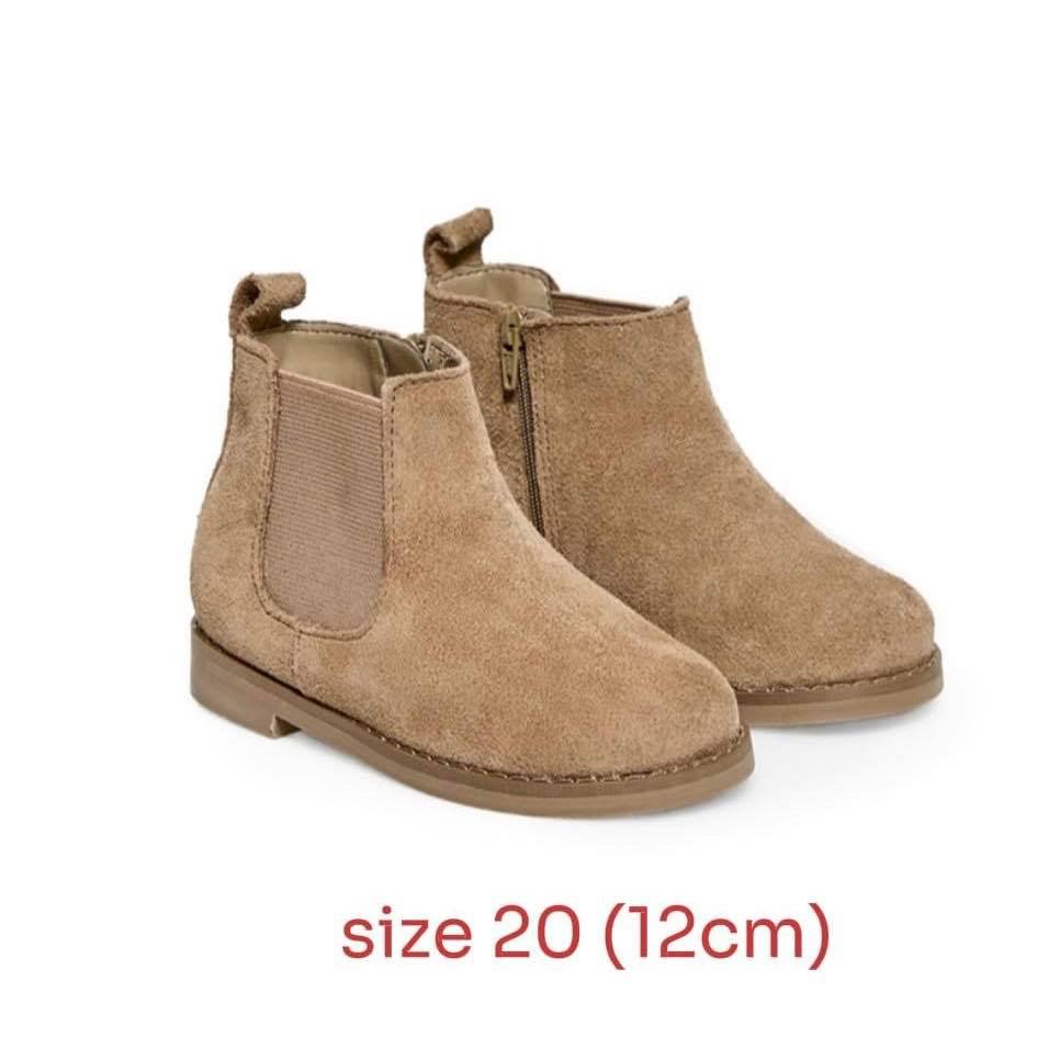 bốt da thật cổ thấp châu Âu VNXK, chelsea boots bé gái