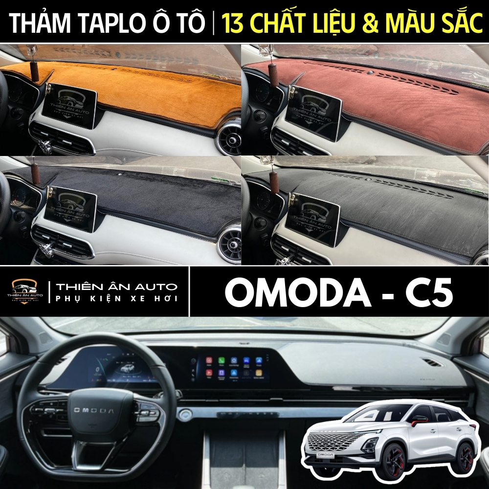 Thảm taplo OMODA C5, Thảm Phủ Taplo Ô Tô 13 Chất Liệu Da, Nhung, Chống Nắng, Chống Chói, THIÊN ÂN AU