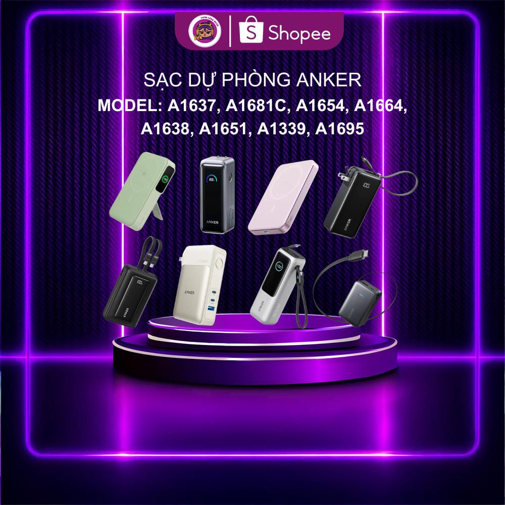 ANKER A1637 A1681C A1654 A1664 A1638 A1651 A1339 A1695 - Bảo hành chính hãng 18 tháng