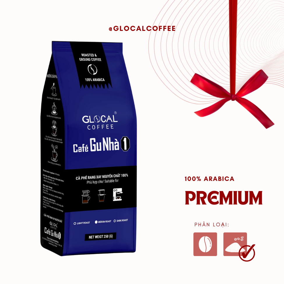 Cà phê nguyên chất GLOCAL COFFEE Café Gu Nhà 1 (100% Arabica nguyên chất)