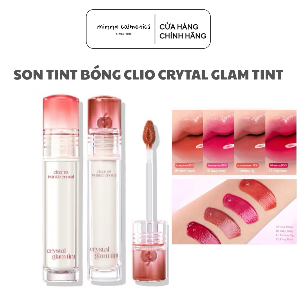 [Clio] SON TINT BÓNG CLIO CRYSTAL GLAM TINT