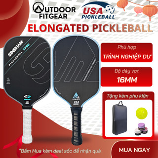  Vợt Pickleball SINSHAM Elongated Sợi Carbon T700 16mm Vợt ép nhiệt Một mảnh Siêu nhẹ 