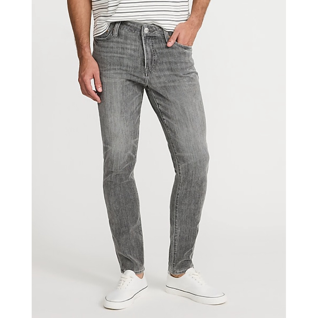 Quần jeans Nam VNXK Express Skinny Gray 4-Way Hyper Stretch size 29x32