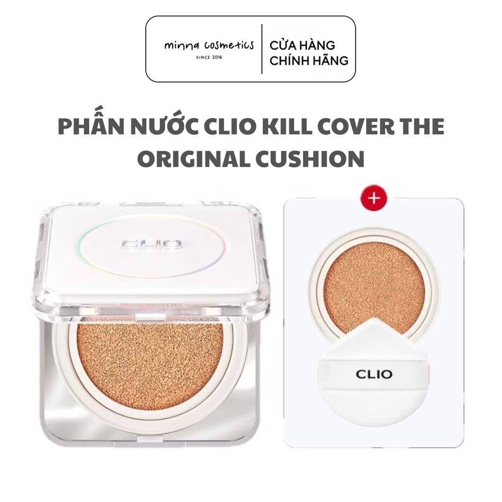 [Clio] Phấn Nước CLIO KILL COVER THE ORIGINAL CUSHION dành cho da dầu Fullsize kèm lõi refill