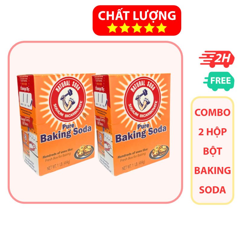 Combo 2 Hộp Bột Baking Soda Sodium Bicarbonate