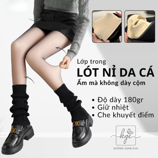 Quần tất gen bụng định hình 6D lót nỉ che khuyết điểm siêu tôn dáng, mỏng như da thật giữ nhiệt ấm áp QT6D2025