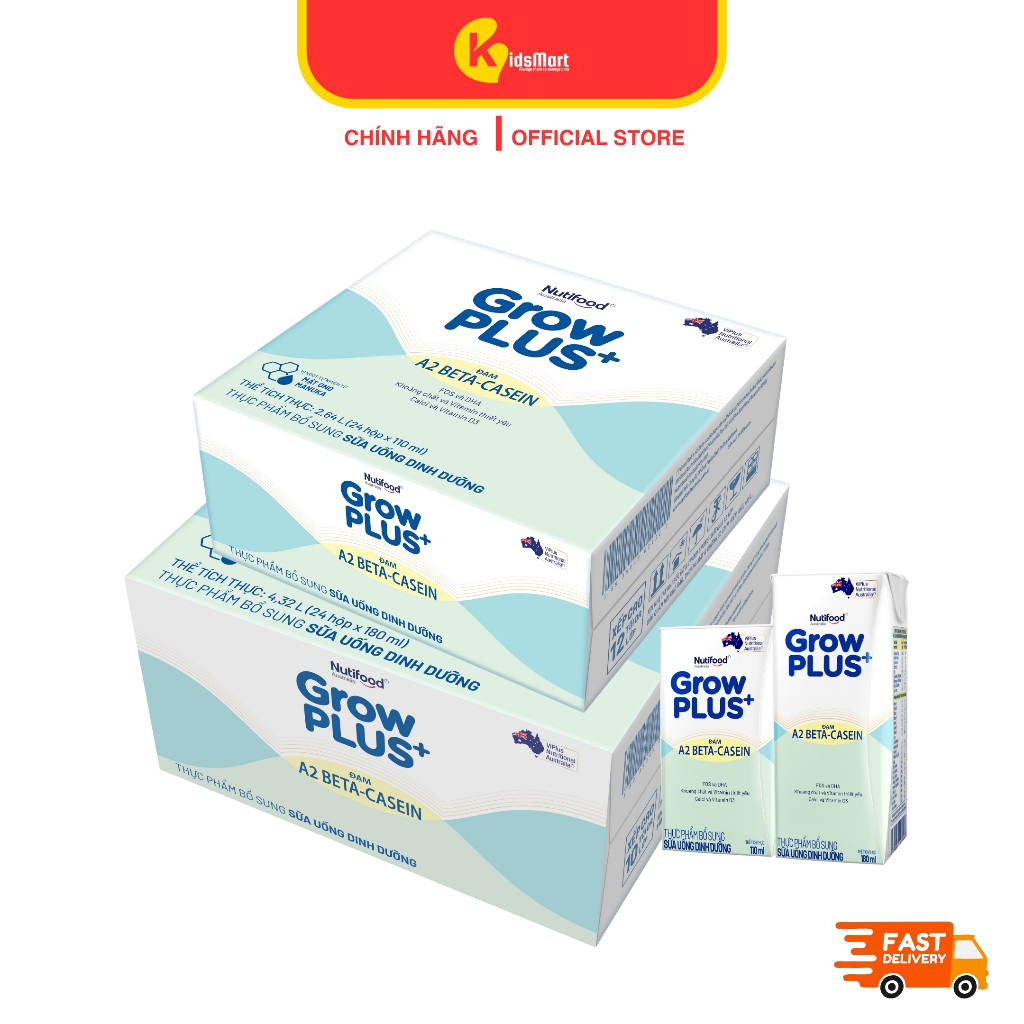 Sữa nước GrowPLUS a2 Beta Casein, 110ml/180ml