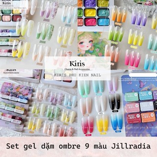  Sơn XEIJAYI Jillradia gel nén dặm ombre siêu mướt -D set gel 9 màu đa năng 