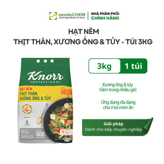  Hạt Nêm Thịt Thăn Xương Ống Và Tuỷ Knorr Professional 3 kg - Chuyên Dùng Cho Nấu Ăn 