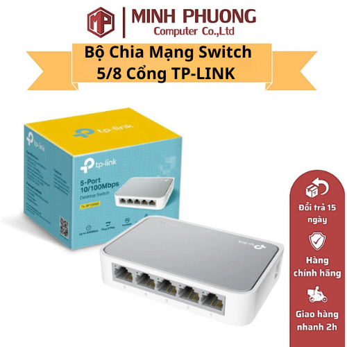 Bộ Chia Mạng Switch 5/8 Cổng TP-LINK TL-SF1005D/TL-LS1005, TL-1008D/TL-LS1008 10/100Mbps - Hàng Chín