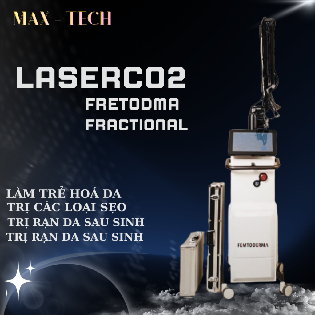 Mấy laser Co2 Máy CO2 Fractional Femto Derma | Máy Laser Co2 Fractional Trẻ Hóa Da Hàng Chính Hãng
