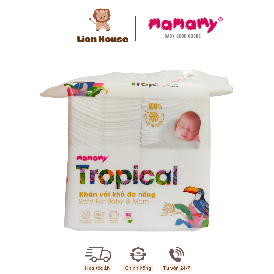 KHĂN VẢI KHÔ ĐA NĂNG CAO CẤP MAMAMY TROPICAL
