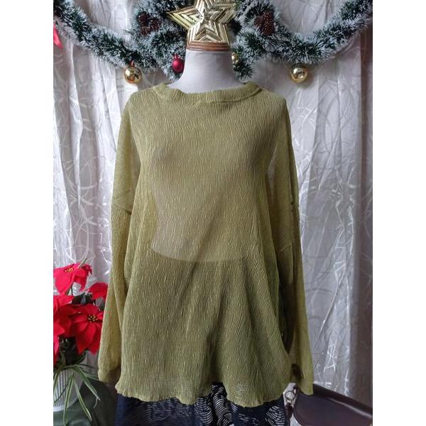 AN XING thanh lý - Áo xuyên thấu phối ngoài bymo - SIZE M