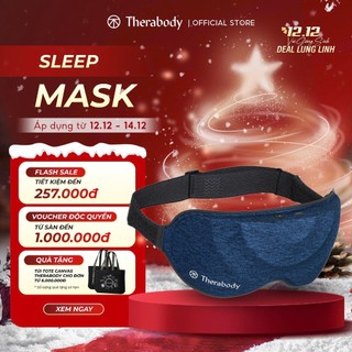  THERABODY Mặt Nạ Ngủ SleepMask ASIA giúp Thư giãn khi ngủ Chắn sáng 100% Liệu pháp massage rung_Bảo Hành 12 Tháng 