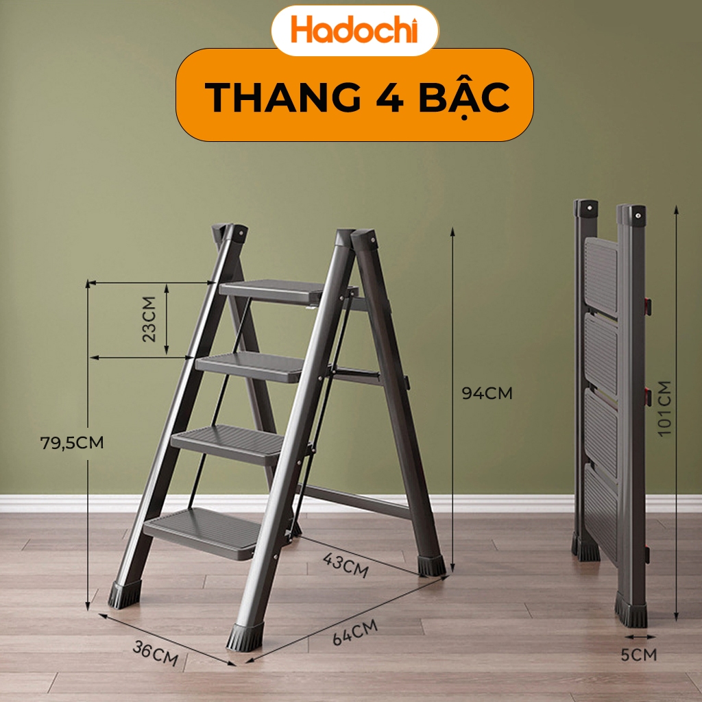 Thang Gấp Gọn Thông Minh,Thang Ghế Đa Năng Cho Gia Đình Chịu Tải 150kg, Thang Thép Carbon Dày Dặn | BigBuy360 - bigbuy360.vn