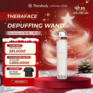  THERABODY Máy Massage Đẩy Tinh Chất TheraFace Depuffing Wand – Đũa nóng lạnh giảm sưng sáng da – Bảo hành 12 tháng 