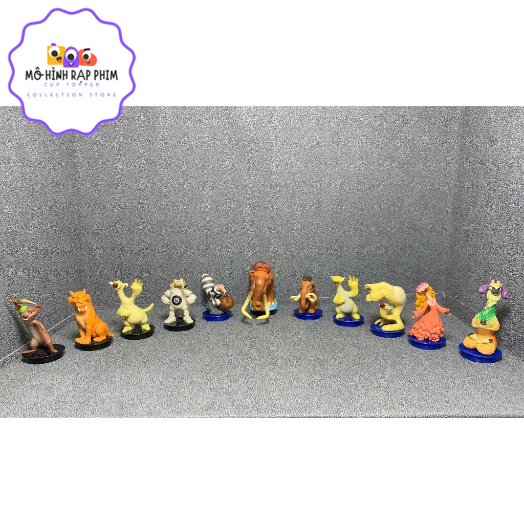 MÔ HÌNH RẠP PHIM, CUP TOPPER FIGURE PHIM ICE AGE