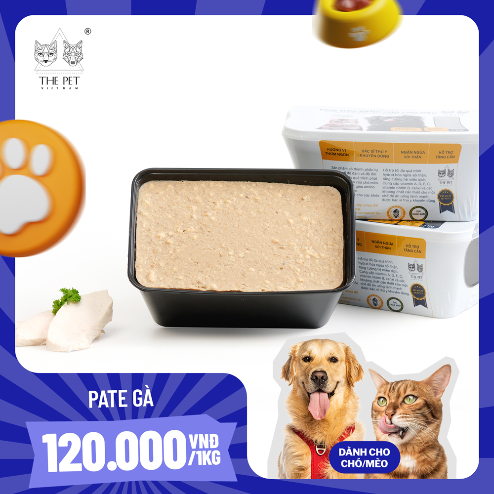 1Kg Pate Tươi THEPETVN Vị Gà (Chicken breast)