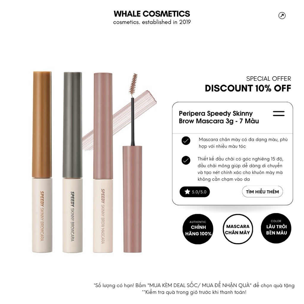   Peripera  Mascara Lông Mày Peripera Speedy Skinny Brow Mascara 