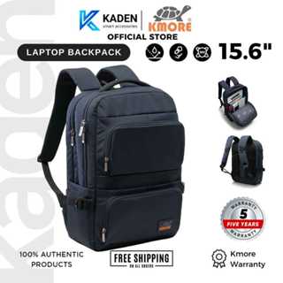  BH 5 NĂM  Balo Laptop Kmore The Wesley 15.6 inch Đa Ngăn Đệm EVA Siêu Êm Chống Thấm Giữ Form Cứng Cáp 