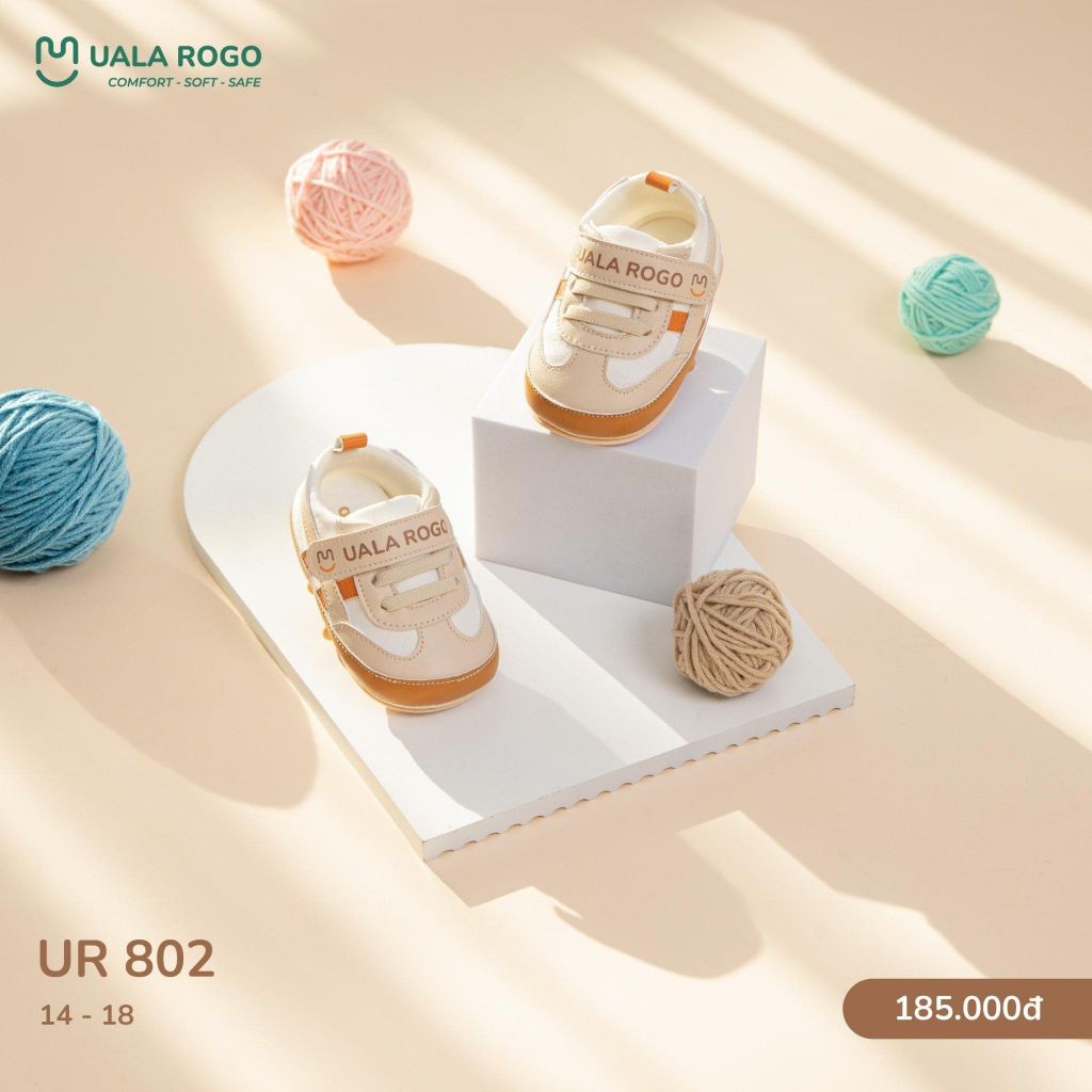  Giày tập đi cho bé trai bé gái đế mềm chống trượt UalaRogo - Topbabyshop 